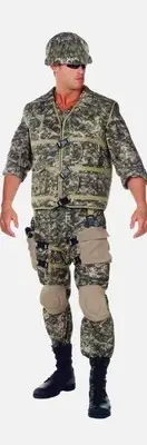 Underwraps Army Ranger Military Deluxe Adult Mens Costume One Size B2444