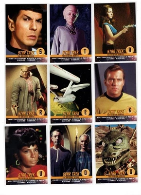 1997 STAR TREK TOS SEASON 1 AUTOGRAPH CHALLENGE 11-CARD INSERT SET MINT