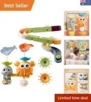 Cute Water Play Bath Toy Set with Sliding Tracks & Fidget Spinners for Toddlers