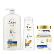 Dove Intense Repair Shampoo 1L, Conditioner 175ml & Hair Mask 300ml (Combo Pack)