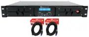 Rockville D14 7000w Peak/2000w RMS 2 Channel Power Amplifier Pro/DJ Amp+Cables