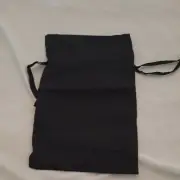 Bundle Of Six 8x12 Black Travel Bags Drawstring