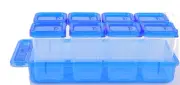 Spices Organiser Tray with 8pcs Spices Container and Spoon For Kitchen