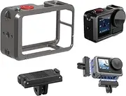KETOPKIN Aluminum Metal Cage Protective Frame for DJI Osmo Action 5 Pro/Action 4/Action 3 Camera Accessories,Quick Release Adapter Mount for Osmo Action 3,Osmo Action 4,Osmo Action 5 Pro