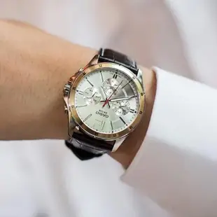 【CASIO 卡西歐】MTP-1374L時尚商務紳士經典三眼皮手錶