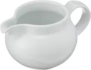 Hakusan Pottery Pitcher (M) White Porcelain Approx. φ4.3 x 5.9 x 3.1 inches (11 x 15 x 8 cm), Poco Poco Hasami Ware Made