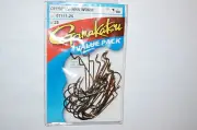 gamakatsu offset shank worm hook size 1/0 07111-25 25 pack bass soft plastic