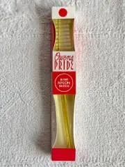 Vintage Owens Pride Yellow Toothbrush Unopened Package Du Pont Nylon Bristles