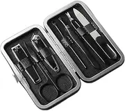Nail Clippers Set Household Finger Clippers Nail Clippers Nail Clippers Set Earspoon Nail Clippers Manicure Set(Black)