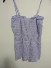 Zara Lilac Stretchy Smocked Top Size Small Fairy Romantic Feminine Coquette
