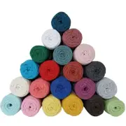 6 PCS Macrame Cord 3-4mm 100% Cotton, 215 Feet, Single Twisted, Macrame Rope