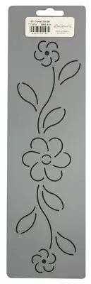 Quilting Stencils Simple Flower Crown Border Floral Quilt Pattern Stencil Design