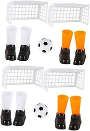 Vaguelly 2 Set Soccer Game Set for Interactive Play Includes Goals Ball Educational Tabletop Match for Hand Eye Coordination and Fun