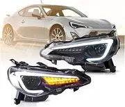 Car Headlights LED HeadLamps Lens Projector Auto Accessories Compatible With Toyota FT/GT86 FT86 GT86 2012 Compatible with Subaru BRZ 2013-Up