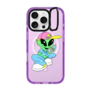 iPhone 16 Pro Impact Ring Stand Case MagSafe Compatible Y2K Alien