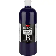 Jasart Byron 1L Acrylic Paint Bottle Medium-Bodied Art/Craft Painting Violet