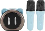 XUMIUZIY Portable Karaoke Machine, Microphone Speaker with LED Colorful Light, Stereo Sound Quality Speaker with Voice Changing Effects