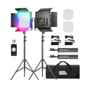 Pixel K80 Photography Lighting with APP Control, 2600K-10000K CRI 97+ RGB Led...