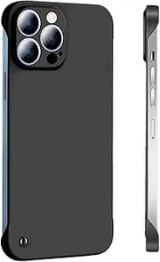 RUNGOS for iPhone 13 Pro Max Case Borderless Slim (Bare Metal Feel) [Ultra Thin as No Case on] Rapid Heat Dissipation Cooling for iPhone 13 Pro Max Phone Case, Hard PC Resilient Shockproof Cover 6.7''
