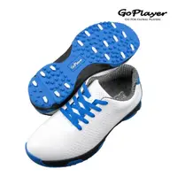 在飛比找momo購物網優惠-【GoPlayer】GoPlayer高爾夫兩用男鞋-白藍.白