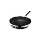 HexClad Hybrid Nonstick Wok, 12-Inch, Stay-Cool Handle, Dishwasher Safe, Indu...