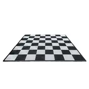 Commercial Grade Roll Up Giant 2.4m x 2.4m Chess Board with Rubberized Squares and Safety Edge Ramps