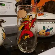Shazam Round Bottom Glass Pepsi DC Comics 1978