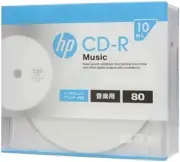 hp Blank CD-R for Audio Music White Disc CDRA80CHPW10A (Slim Case) 10 Discs F/S
