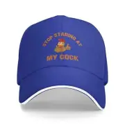 Stop Staring at My Cock Hat for Men Women Baseball Cap Funny Gifts Trucker Hats
