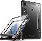 Poetic Revolution Case Designed for Samsung Galaxy Tab A8 10.5 inch (2022), Full Body Rugged Shockproof Protective Cover with Kickstand and Built-in-Screen Protector, Black