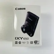 Canon IXY 650 Black Digital Camera 20MP 12x Zoom WiFi Compact