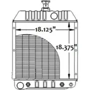 219839 Tractor Radiator - 18 1/2 x 17 1/4 x 2 Fits Massey Ferguson