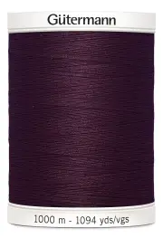 Gutermann Sew-all Thread #130 DARK BURGUNDY 1000m Spool M292 100% Polyester