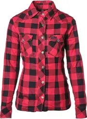 GMS-Moto Jaguar, blouse/textile jacket women , color: Black/Red , size: XS