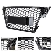Honeycomb Grille Bumper Mesh RS4 Style Hex Grill Black For Audi A4/S4 B8 2009-12 (for: Audi)