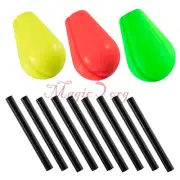 30pcs Fly Fishing Strike Indicators Foam Floats Bobber Teardrop Trout Walleye
