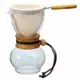金時代書香咖啡 HARIO 濾布橄欖木手沖咖啡壺1~2杯 DPW-1-OV