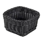 Icon Chef Handwoven Cube Basket Black