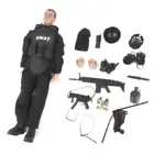12" 1/6 SWAT Police Soldier Combat Suit Action Figure w/ Accessory