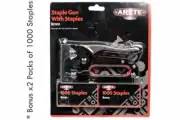 Heavy Duty Staple Gun Staples Easy Load Building Diy Bonus 1000 Staples