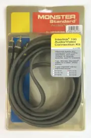 Monster Standard 12 ft Interlink 100 A/V Cable Connection Kit (SV1/100-4M) NOS