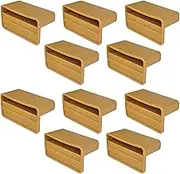 cyclingcolors 10x Slatted Holder Insert Caps for Attaching Caps Holder Slatted Frame Simple 53 x 8 mm Plastic Flexible Bed Brown