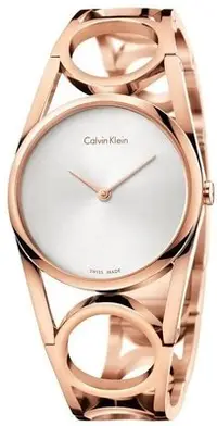 在飛比找Yahoo!奇摩拍賣優惠-Calvin Klein round 光環系列簡約手環錶 K