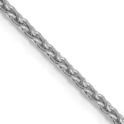 14K White Gold 18 Inch 1.75mm Parisian Wheat With Lobster Clasp Chain