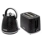 Westinghouse Electric 930W 2 Slice Bread Toaster & 1.7L 2200W Kettle Set Black