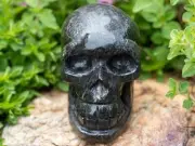 COPPERNITE Crystal Skull, Gothic Home Decor, Memento Mori, Halloween Decor 40197