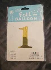 40 Inches Foil Balloon, Number 1