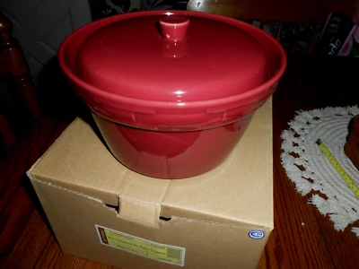 Longaberger Medium Roundabout Casserole Baking Dish Paprika NEW In Box Retired