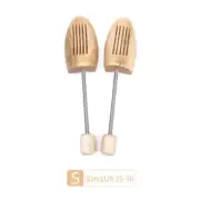 NNEDSZ Small Wooden Spring Shoe Tree Stretcher, Size EUR 35-38 (One pair)