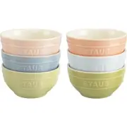 Ceramic 6-pc 4.75-inch Small Universal Bowl Macaron Pastel Colors